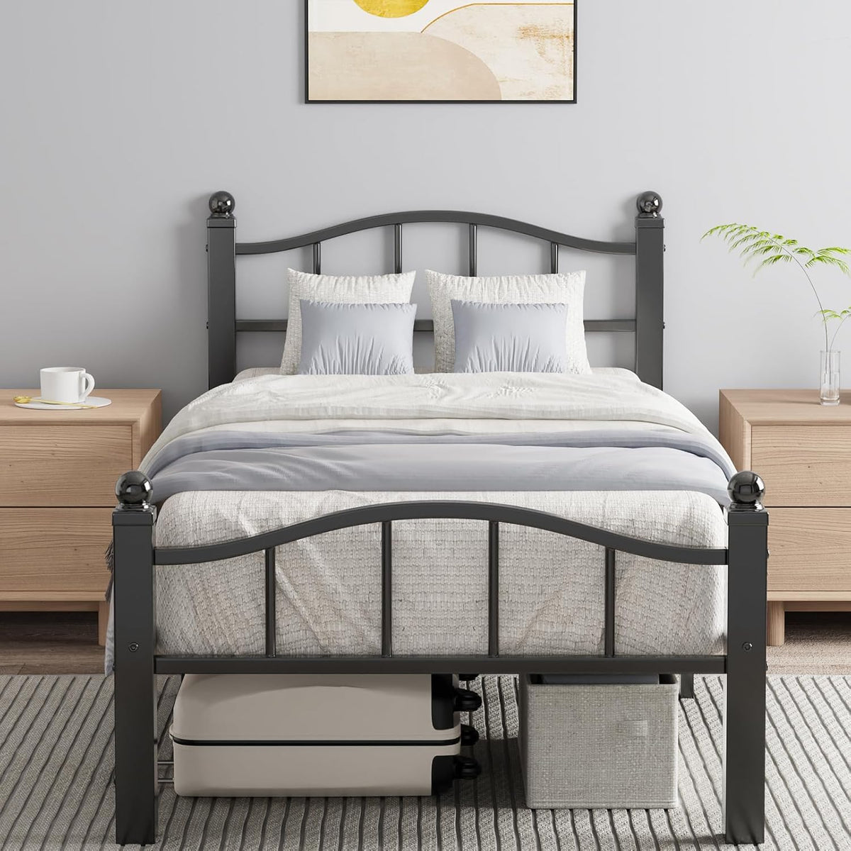 Twin Metal Platform Bed Frame