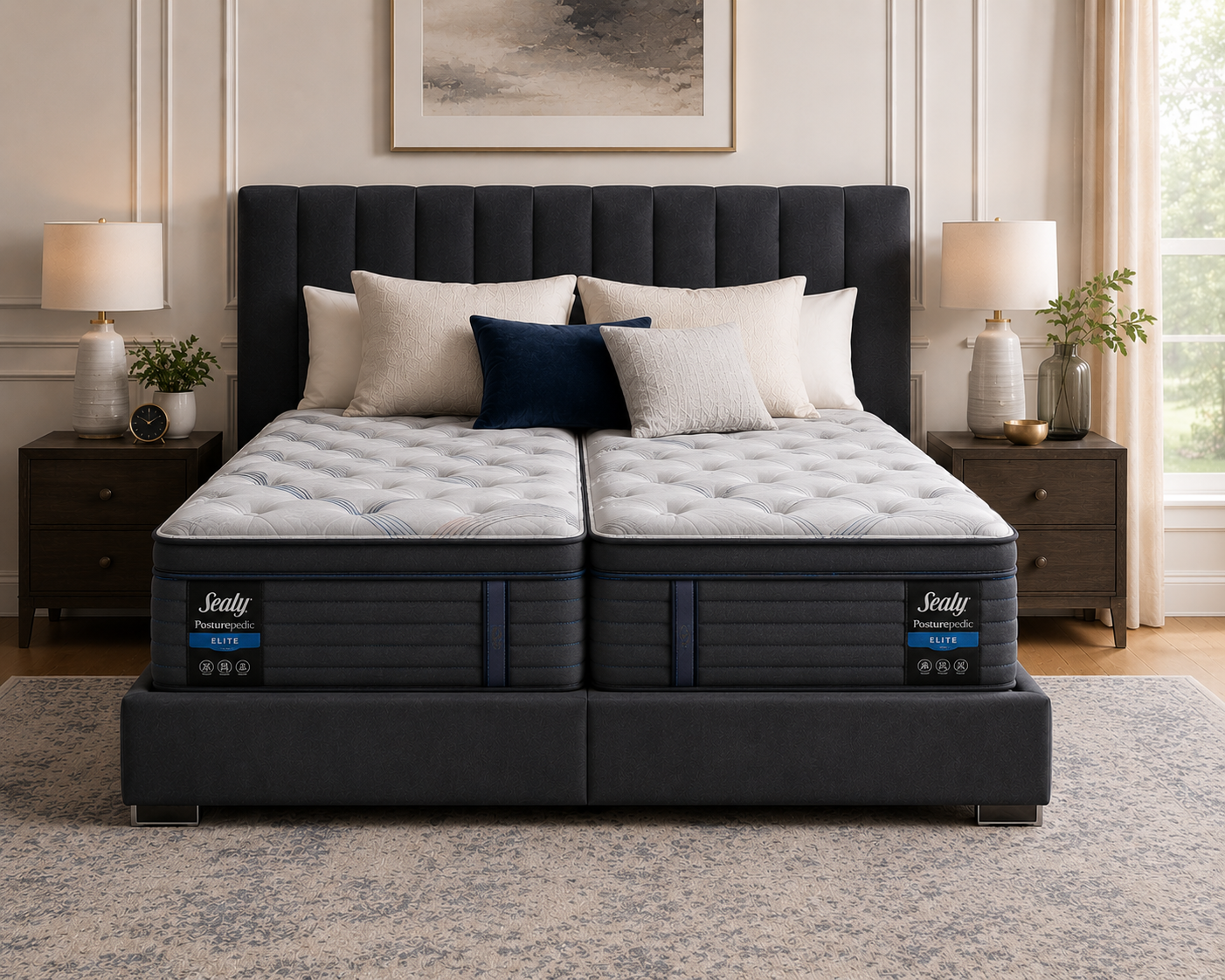 Sealy Posturepedic Elite Hybrid Albany MEDIUM Cal King Mattress #MMP309