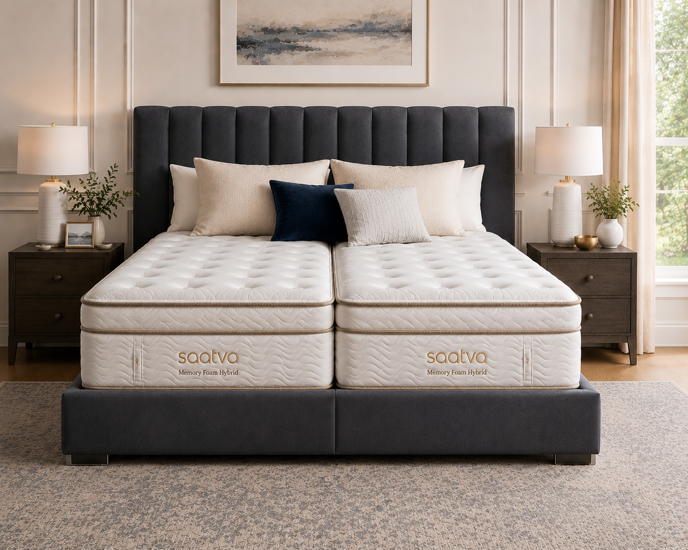Saatva Memory Foam Hybrid SPLIT CAL King Mattress #MMP524